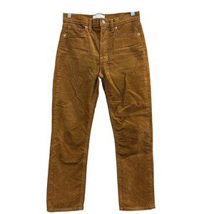 Gap Vintage Slim High Rise Corduroy Pants 26 2P Womens Brown